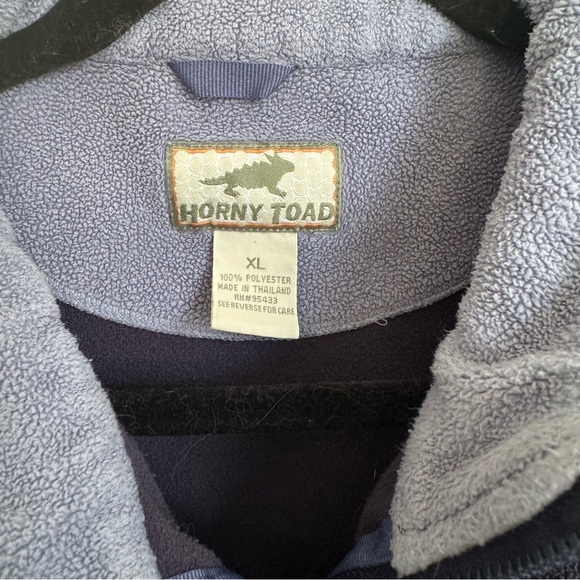 Horny Toad Navy Blue Quarter Zip Fleece Size XL - Picture 2 of 7